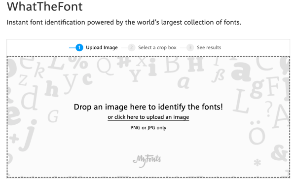instant font identification with AI font identifier WhatTheFont