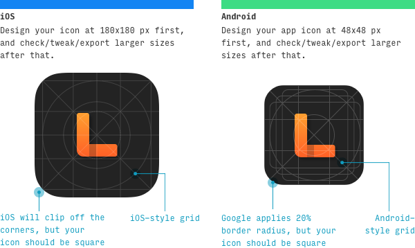 iOS vs Android app icon design differences