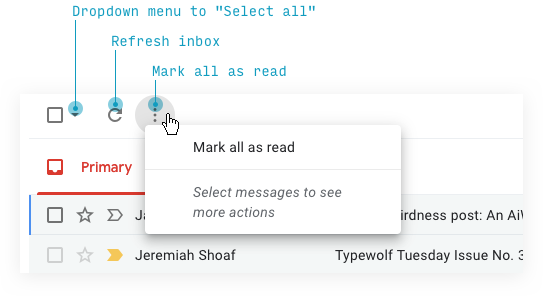 2nd law of locality in gmail inbox UI