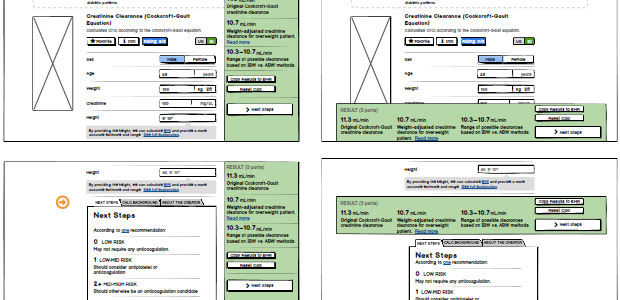 low-fidelity wireframes