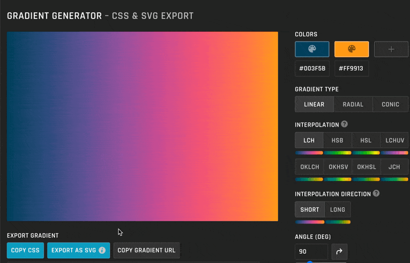 Dragging an exported SVG color gradient to Figma (also works for Sketch, Canva, etc.)